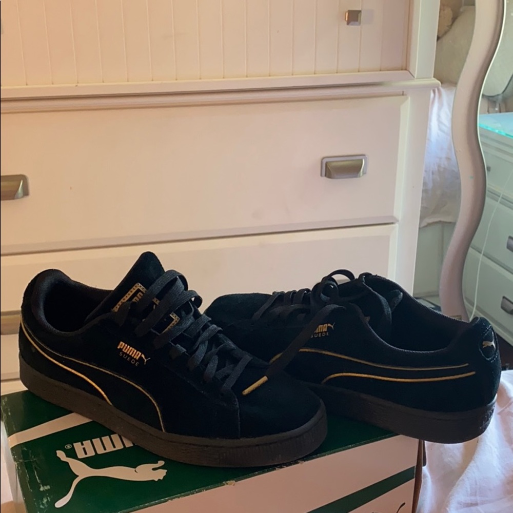 Suade foil fs puma black-gold
